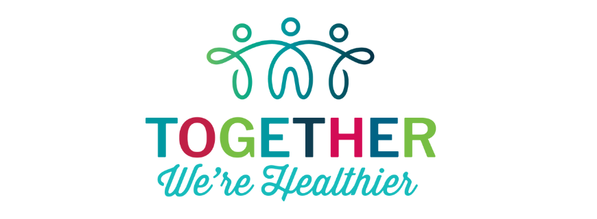 Together We're Healthier Slogan Graphic