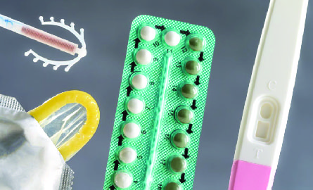 Birth control pills, condoms and sexual health supplies
